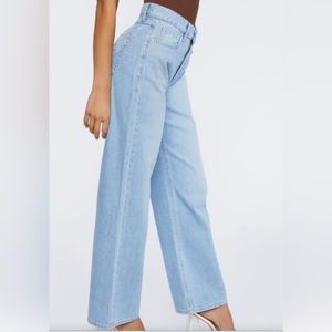 NWT Forever 21 Wing Graphic 90’s Fit Jeans, Size: 27